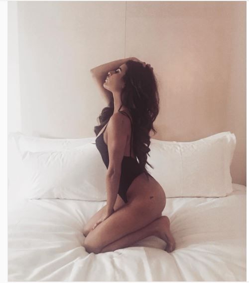lea michele ass in bed