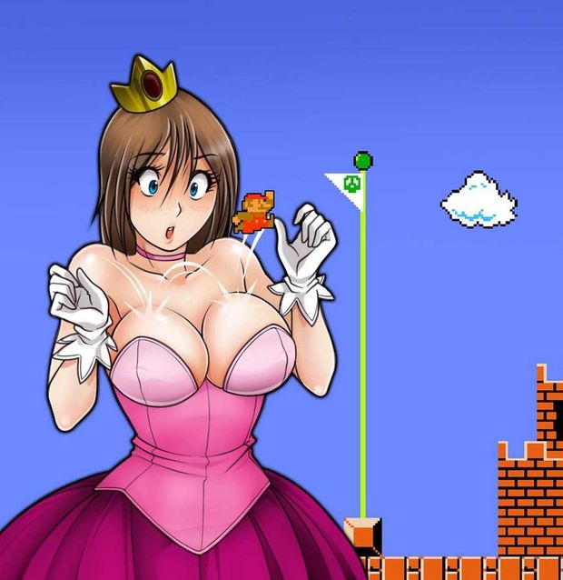 Mario hops on Melons