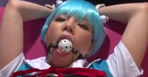 Submissive Japanese Slut In Cosplay Bound And Fucked