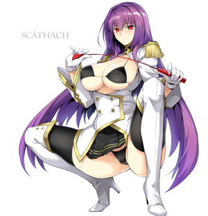 scathach (fate/extella, fate/extella link, fate/extra, fate/grand order, and fate (series)) drawn by harukon (halcon)