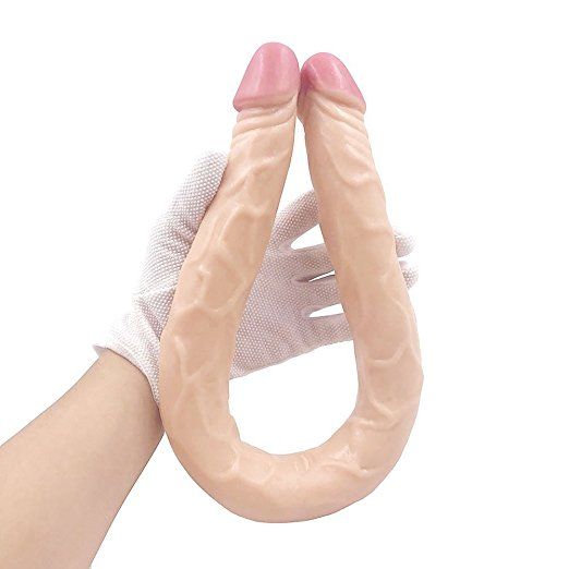 Huge Long Double Ended Headed Dildo for happy babe on babe time
