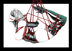 izayoi sakuya (touhou) drawn by hasebe (model21)