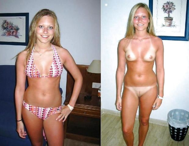tanlines teen dressed undressed