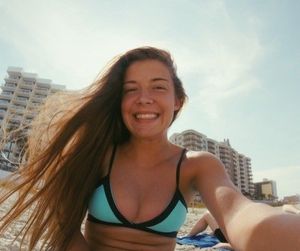 Cute little blonde teen