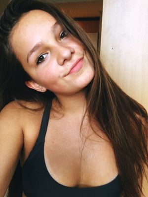 Super cute teen posing