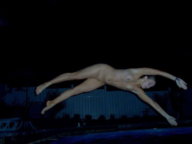 Having fun and skinny-dipping