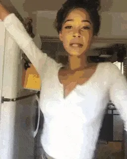 Taiaysha letting her hair down