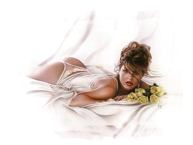 On Bed - by Sonia Roji