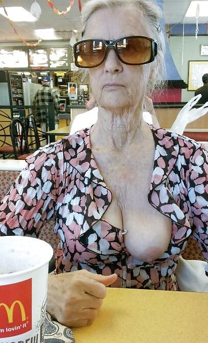 granny showing nice tits