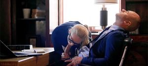 Helping him out at work