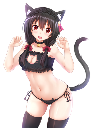 beautiful and innocent catgirl