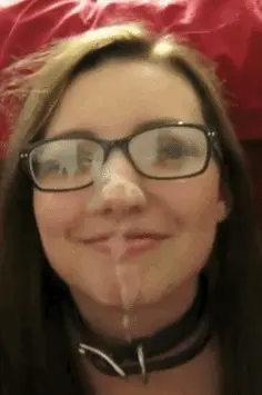 Teen facial with glasses