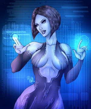 Halo - Cortana by Luminaena