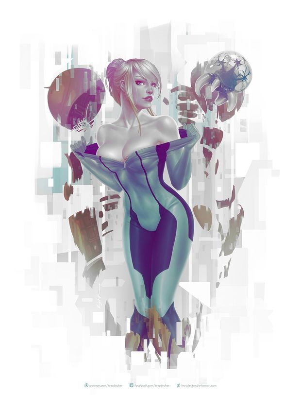 Samus Aran by krysdecker