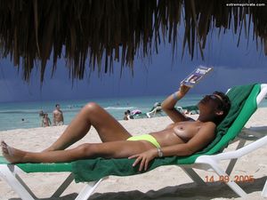 Old picture of my mother on the Maldives