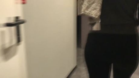 Cock sucking in public toilet