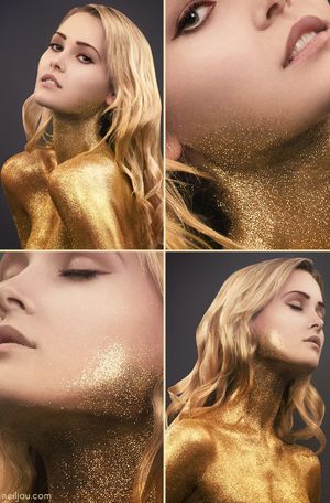 Gold Glittered Blonde