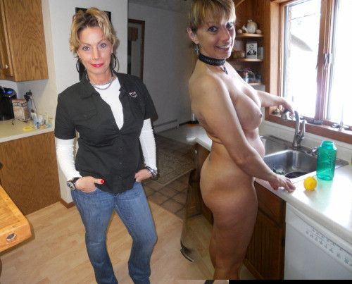 mature dressed undressed