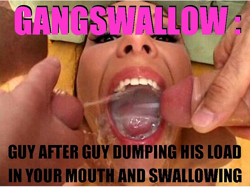 Gangswallow is the new funnest thing at parties.