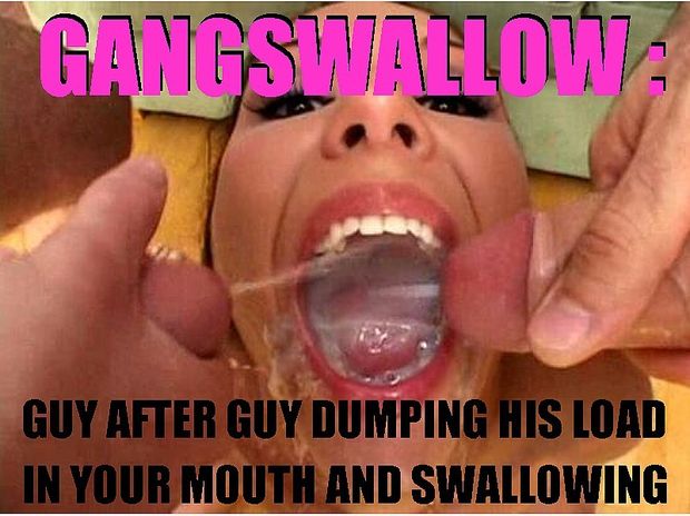 Gangswallow is the new funnest thing at parties.