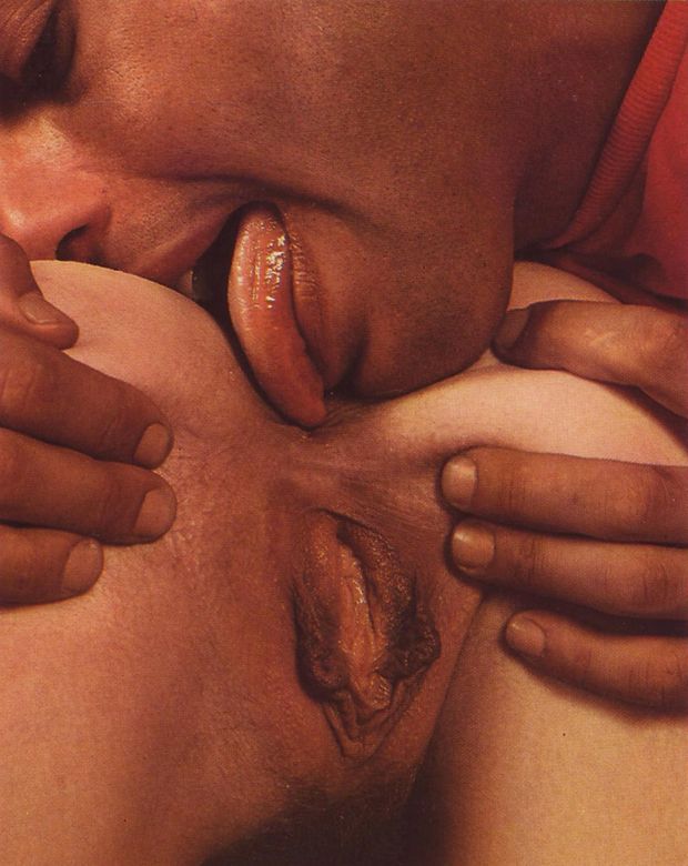 Retro anilingus licking butthole and spreading ass