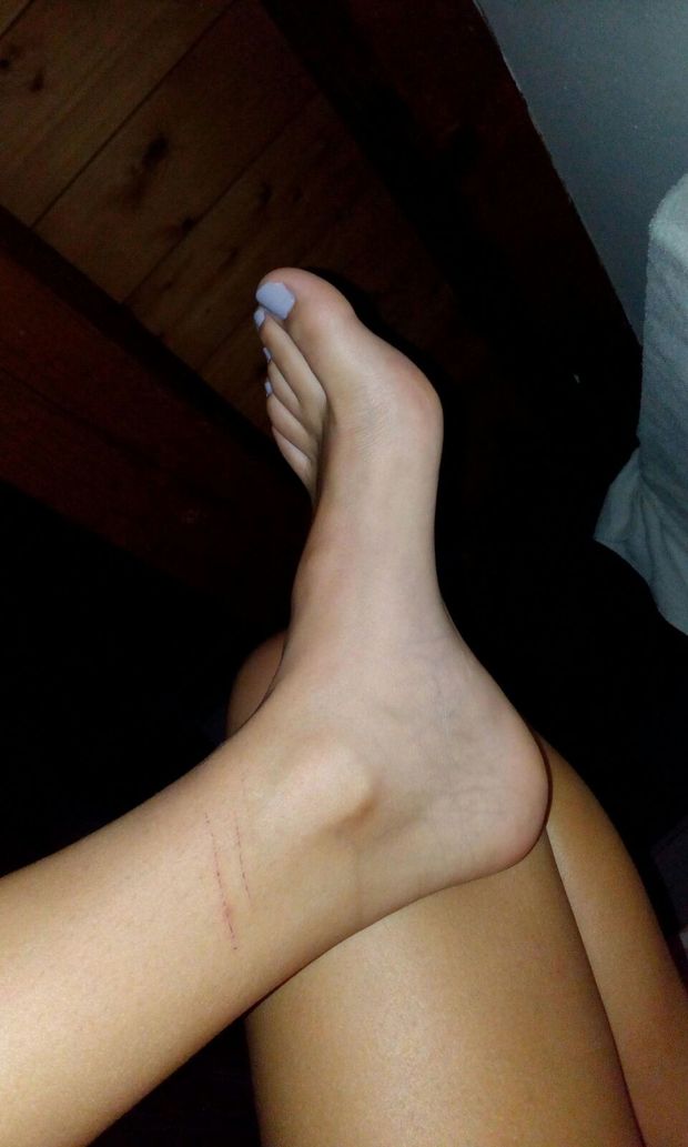 Grey big feet