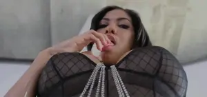 ebony in lingerie