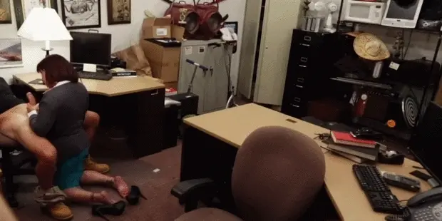 hot milf in office