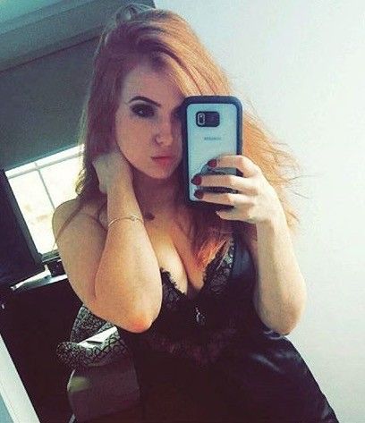 Redhead Lingerie Selfie