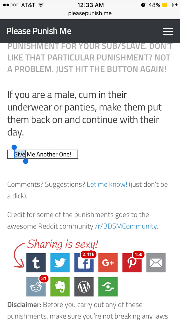 punishment