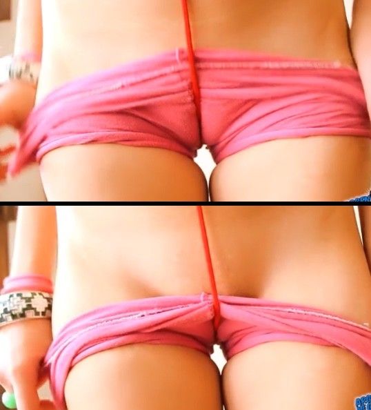 Ariel pink booty shorts