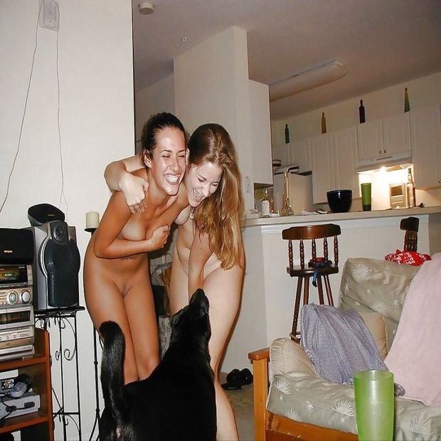 my naked sisters (18 and 21) at home