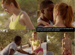 All of your daughters serve my cock, the y0ungest knows her little workout gear makes my cock huge and hard