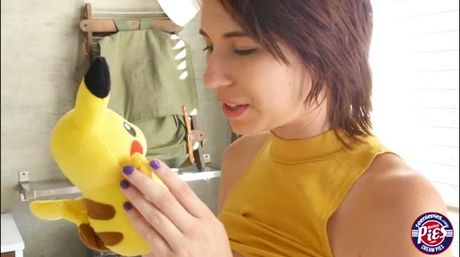 Super hot petite teen Cece Capella wishes Pika is real so that they could be boyfriend and girlfriend, but for now, just letting the dolllic