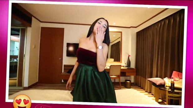 Beautiful Thai ladyboy takes white cock up her ass