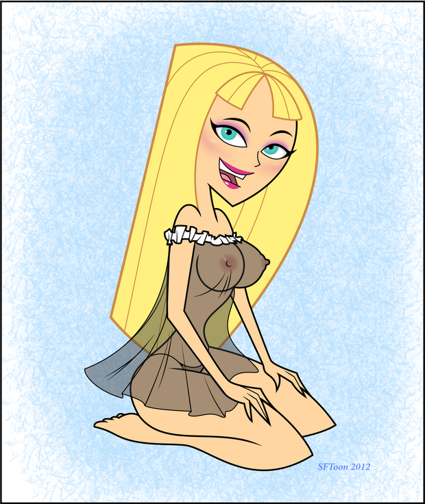 Cartoon Blonde Pinup Exercise by SFToon