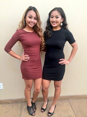 dressed up asian babes