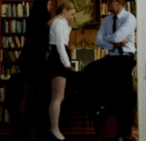 Bosses teach slutty secretary a lesson