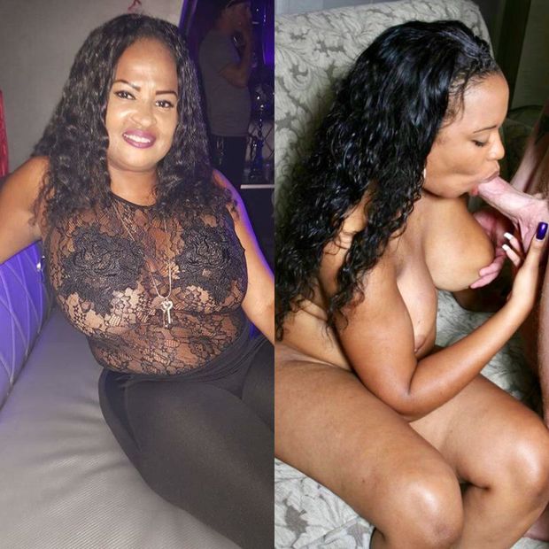 Before and after of big tit ebony sucking cock