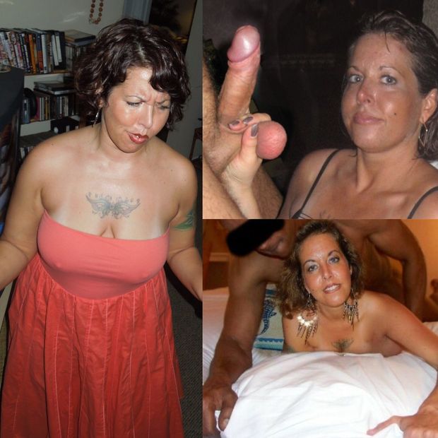 Big tit slut before and after with cocks