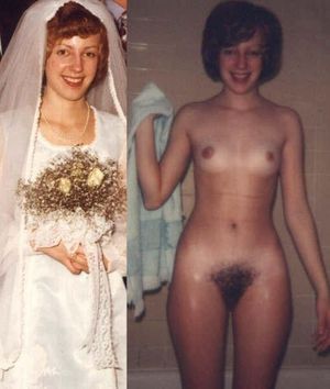 bride dressed undressed