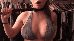 She needs something so badly to stuff her throat