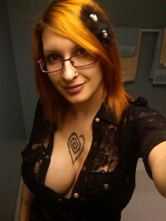 Ariane Saint-Amour is the sexiest red head possible in her cute button up shirt - big plump bimbo lips - zxzx lipz fota milff besttt best