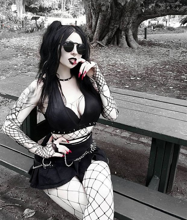 horrifictemptress being slutty in public