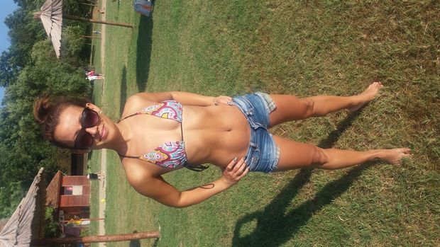 Sexy stepmom Valentina in beach