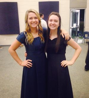 Elizabeth Roberts is looking sexy as hell in blue dress with big boobs