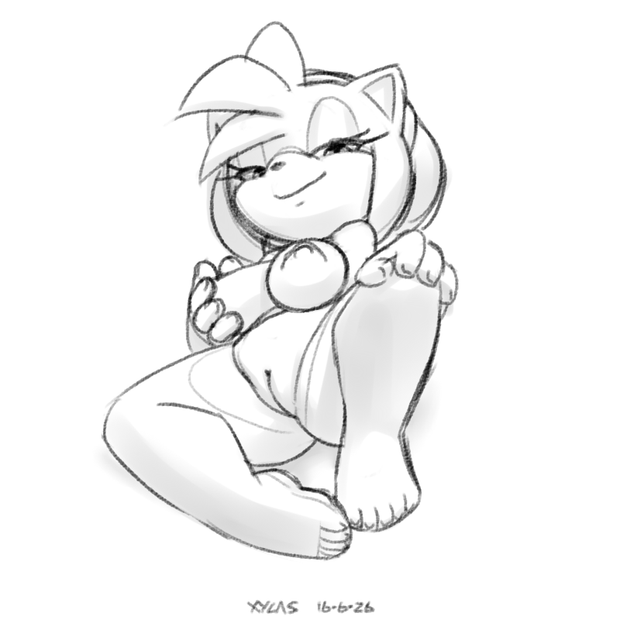 e621 2016 amy_rose anthro areola big_breasts breasts erect_nipples female hedgehog mammal nipples nude pussy solo sonic_(series) xylas