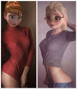 Braless Elsanna.