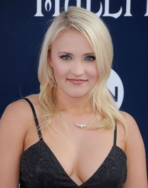 Emily osment is looking sexy as hell with big boobs in black dress