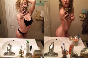 Blonde College Babe